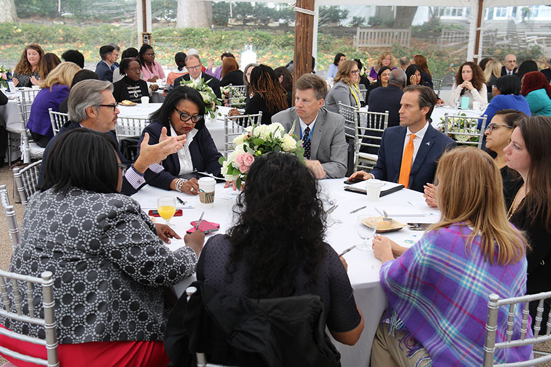 People around a table